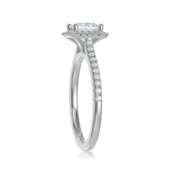 Lab Grown Diamond Halo Engagement Ring