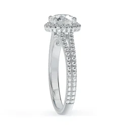 Lab Grown Diamond Halo Engagement Ring