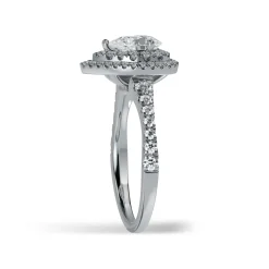 Lab Grown Diamond Halo Engagement Ring