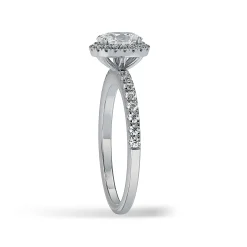 Lab Grown Diamond Halo Engagement Ring