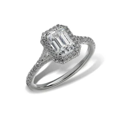 Lab Grown Diamond Halo Engagement Ring