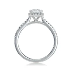 Lab Grown Diamond Halo Engagement Ring
