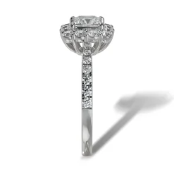Lab Grown Diamond Halo Engagement Ring