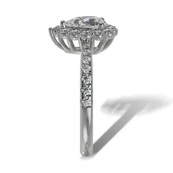 Lab Grown Diamond Halo Engagement Ring
