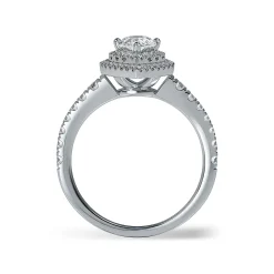 Lab Grown Diamond Halo Engagement Ring