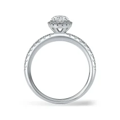 Lab Grown Diamond Halo Engagement Ring