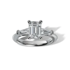 Lab Grown Diamond Three Stone Engagement Ring