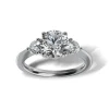 Lab Grown Diamond Three Stone Engagement Ring