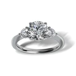 Lab Grown Diamond Three Stone Engagement Ring
