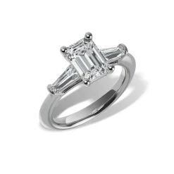Lab Grown Diamond Three Stone Engagement Ring