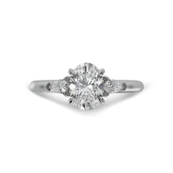 Lab Grown Diamond Three Stone Engagement Ring