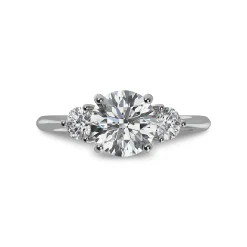 Lab Grown Diamond Three Stone Engagement Ring