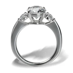 Lab Grown Diamond Three Stone Engagement Ring