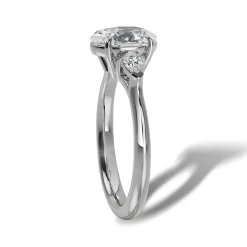 Lab Grown Diamond Three Stone Engagement Ring