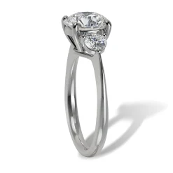 Lab Grown Diamond Three Stone Engagement Ring