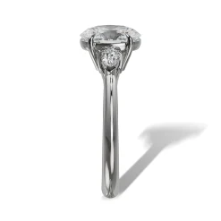 Lab Grown Diamond Three Stone Engagement Ring