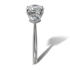 Lab Grown Diamond Three Stone Engagement Ring