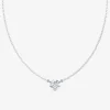 Lab Grown Solitaire 1 1/2 Carat Diamond Pendant