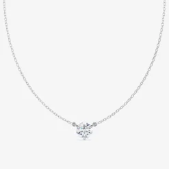 Lab Grown Solitaire 1 1/2 Carat Diamond Pendant