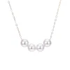 6mm Start-Her Pearl Necklace On 14K Yellow Gold Chain