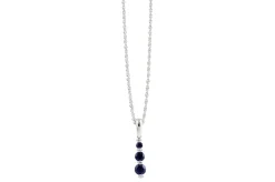 Sapphire And Diamond Pendant