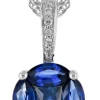 Sapphire Cluster Pendant