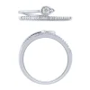 Sterling Silver 0.16Ctw Diamond Fashion Ring