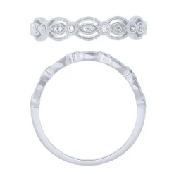 Sterling Silver 1/10Ctw Diamond Fashion Band