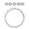 Sterling Silver 1/10Ctw Diamond Stackable Band