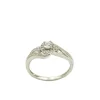 Sterling Silver Diamond Pure Promise Halo Ring