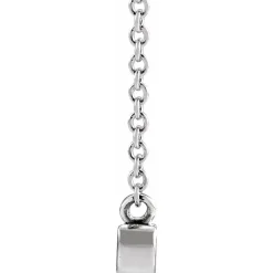 Sterling Silver Mama Script Necklace 18"