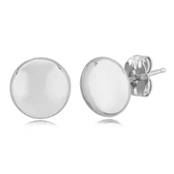 Sterling Silver 7mm Flat Bead Earring Earrings