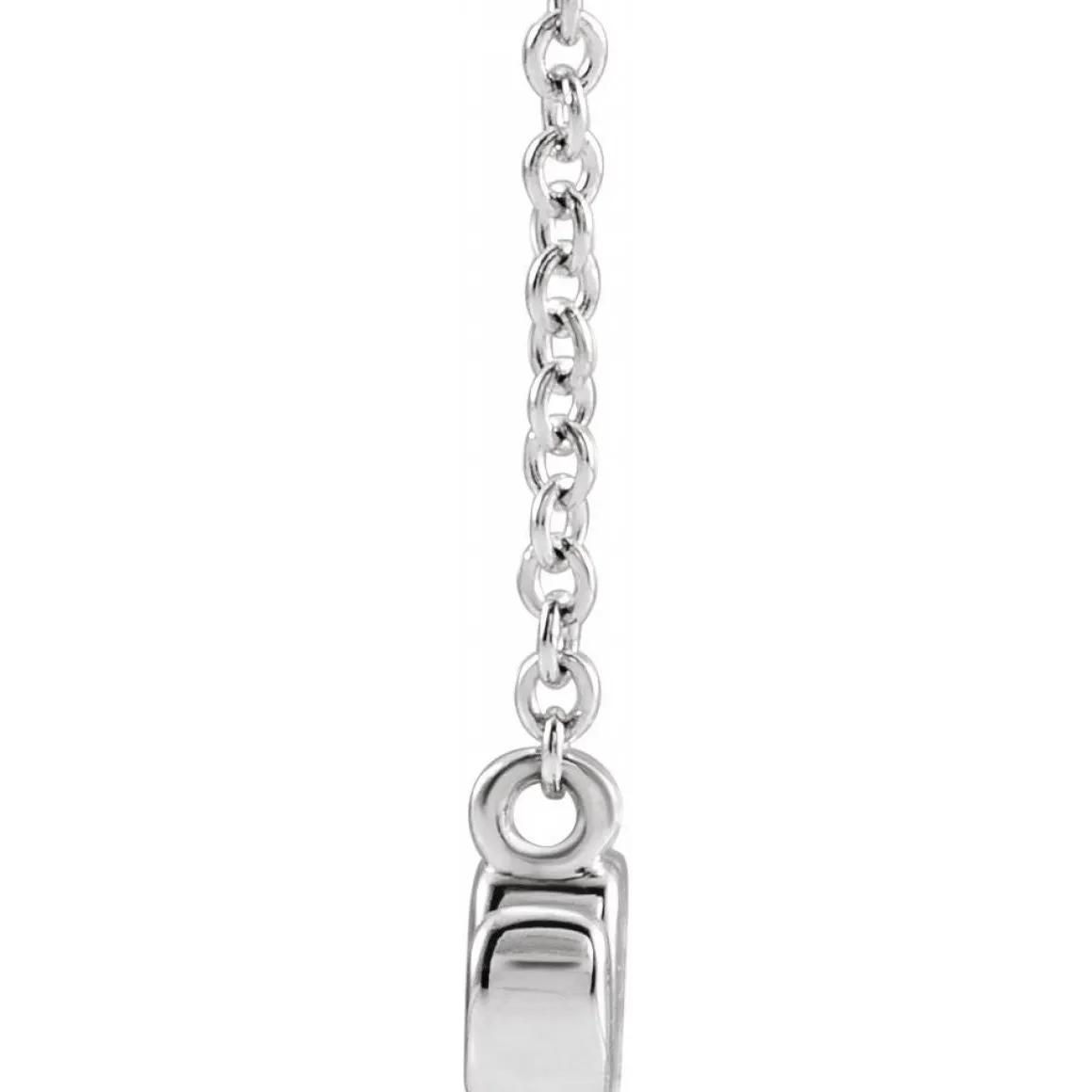 Sterling Silver Mom Script Necklace on 18" Chain