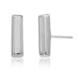 Sterling Silver Sm. Bar W/Post Earrings