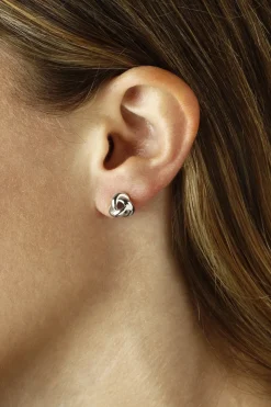 Sterling Silver Sm. Knot Earrings
