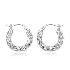Sterling Silver Sm. Swirl Shell Earrings