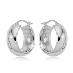 Sterling Silver Sm. Wide Tube S/D Earrings