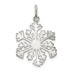 Sterling Silver Snowflake Pendant Necklace