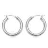 Sterling Silver 3X20mm S/D Tube Earrings