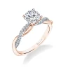 Sylvie Collection 14K Tt Round Engagement Ring Setting