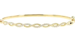 Twisted Diamond Bangle