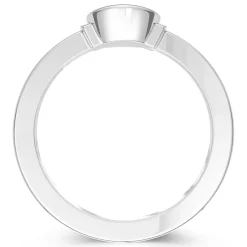 UCONN Logo Engraved Ring in Sterling Silver